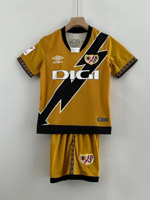 23-24 Kids Rayo Vallecano de Madrid SAD Soccer Jersey Second Away