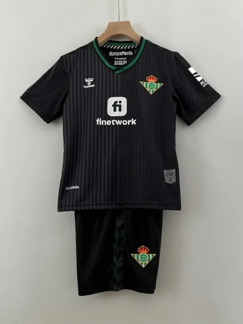 23-24 Kids Real Betis Soccer Jersey Second Away