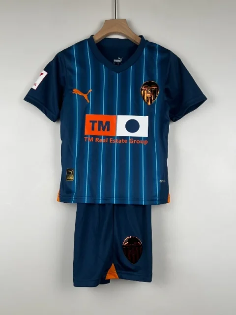 23-24 Kids Valencia Soccer Jersey Away