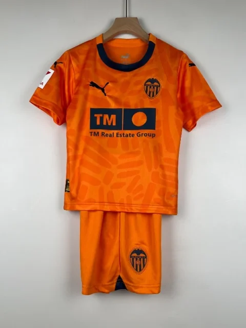 23-24 Kids Valencia Soccer Jersey Second Away