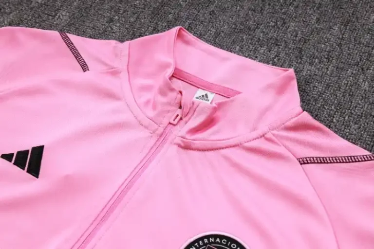 23-24 Miami Half Zipper Long Sleeved Pink Training Suit - Image 5