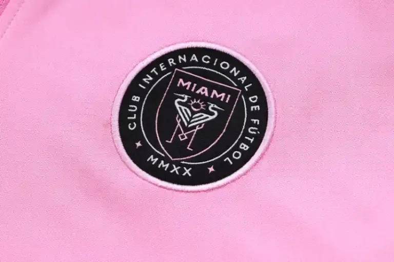 23-24 Miami Half Zipper Long Sleeved Pink Training Suit - Image 3