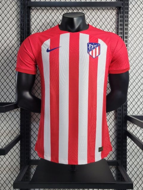 23-24 Player Version Atletico Madrid Soccer Jersey Home