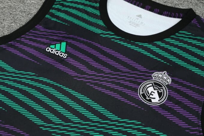 23-24 Real Madrid Purple Green Training Vest - Image 3