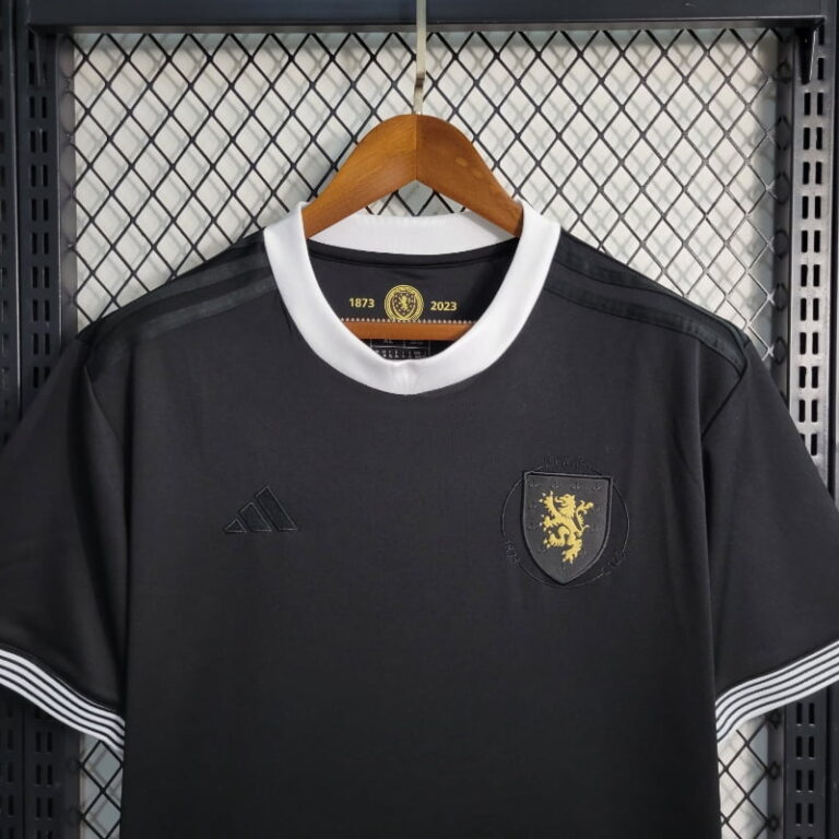 2023 Scotland 150 Anniversary Black Soccer Jersey - Image 6
