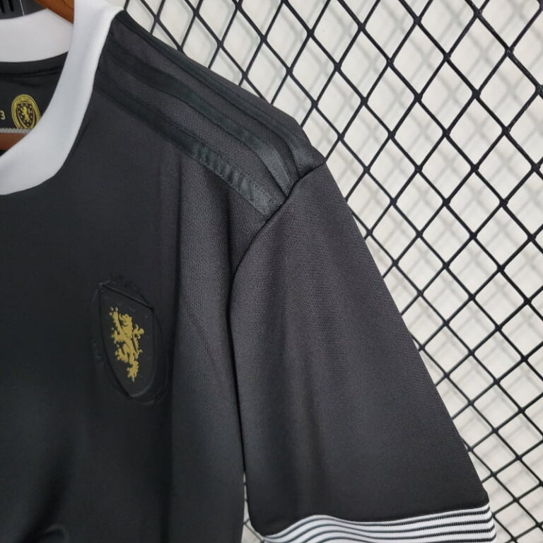 2023 Scotland 150 Anniversary Black Soccer Jersey - Image 5