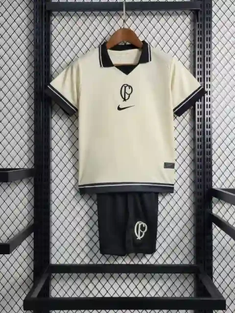 23-24 Kids Corinthians 4 Soccer Jersey Away