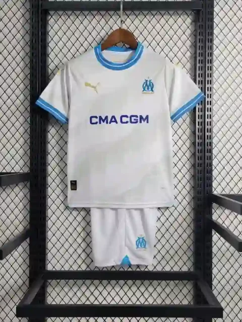 23-24 Kids Marseille Soccer Jersey Home
