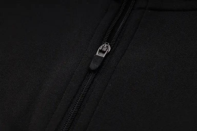 23-24 Algeria Half Zipper Long Sleeved Black Training Suit - Image 5
