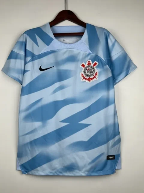 23-24 Goalkeeper Corinthians Blue Soccer Jersey