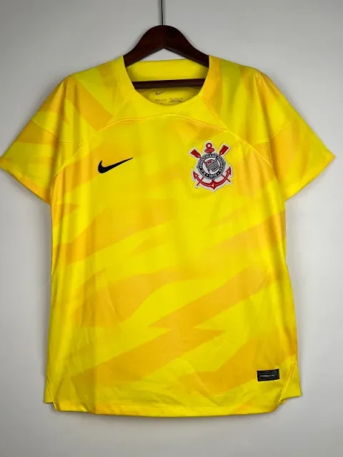 23-24 Goalkeeper Corinthians Yellow Soccer Jersey