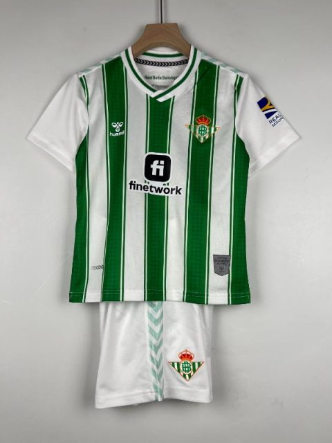 23-24 Kids Real Betis Soccer Jersey Home