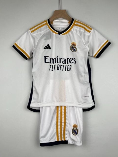 23-24 Kids Real Madrid Soccer Jersey Home