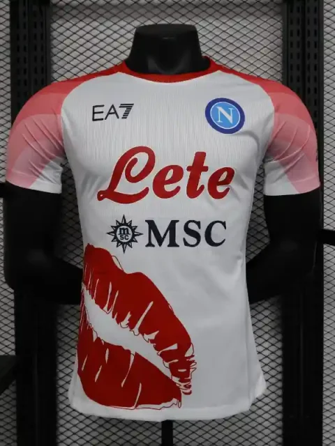 23/24 Player Version Naples Valentine’s Day Version Soccer Jersey