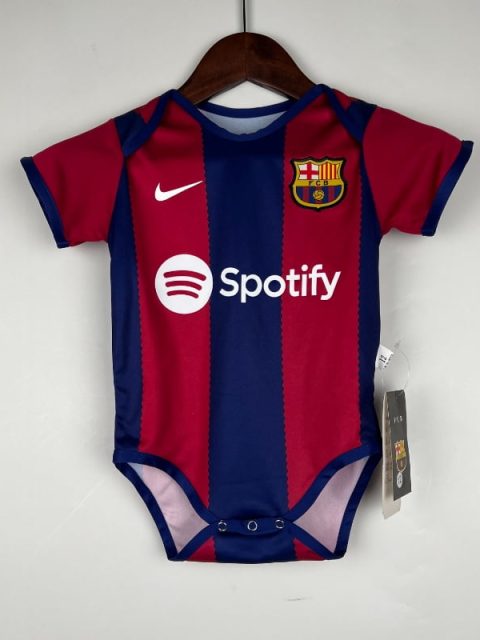 23-24 Baby Barcelona Soccer Jersey Home