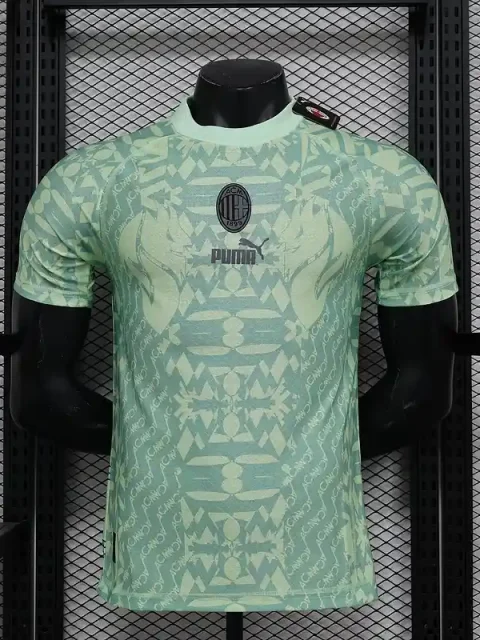 24/25 Player Version AC Milan Green Special Soccer Jersey