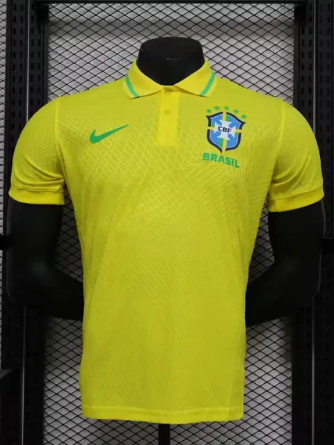 2024 Player Version Brazil Special Yellow Soccer Jersey