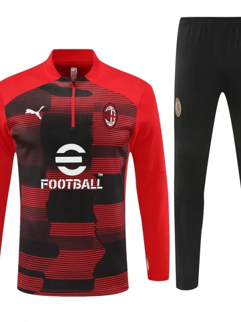 24/25 AC Milan Red Camouflage Style Track Jacket