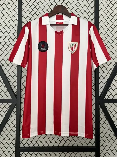 Retro 1984 Athletic Bilbao Soccer Jersey Home