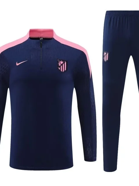 24/25 Atletico Madrid Navy Blue Long Sleeve Training Suit