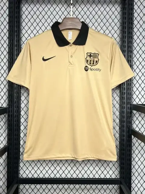 24/25 Barcelona Gold Polo Shirt