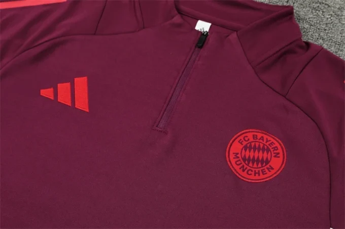 24/25 Bayern Munich Purplish Red Track Jacket - Image 3