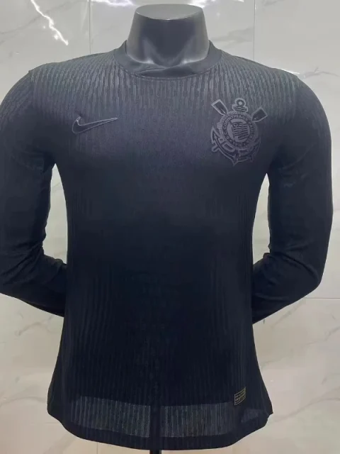24/25 Players Corinthians Long Sleeve Soccer Jersey Away