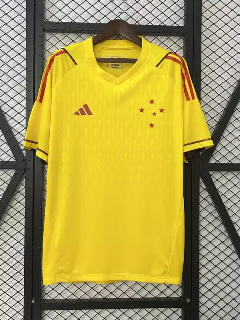 24/25 Goalkeeper Cruzeiro Limited Edition Yellow Soccer Jersey