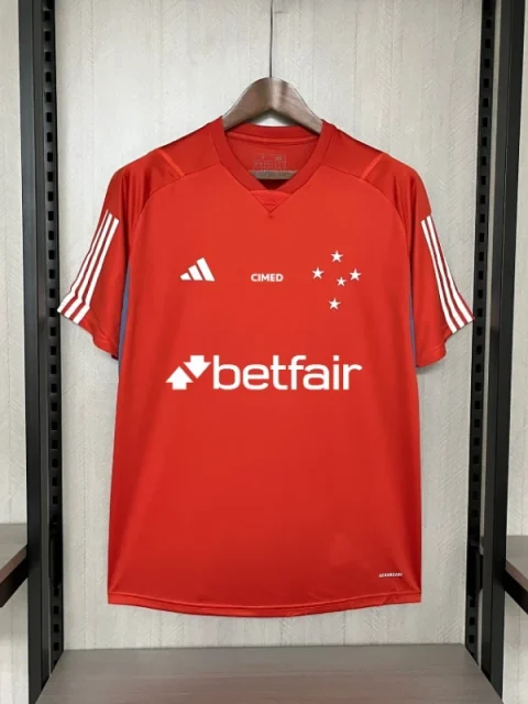 24/25 Cruzeiro Red Training Suit All sponsors