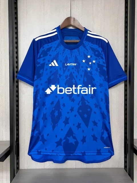 24/25 Cruzeiro Soccer Jersey Home + All sponsors