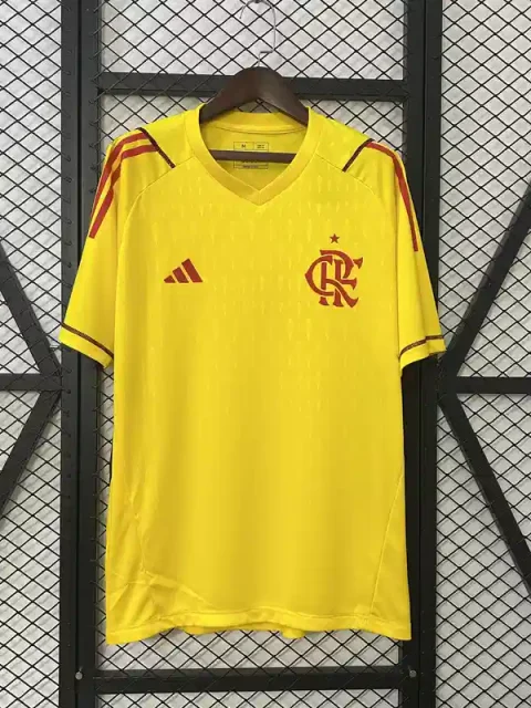 24/25 Goalkeeper Flamengo Limited Edition Yellow Soccer Jersey
