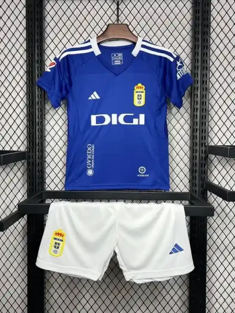 24/25 KIds Real Oviedo Soccer Jersey Home