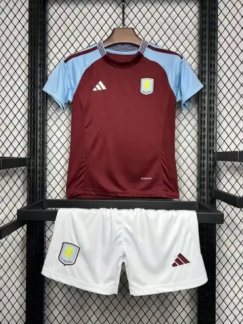24/25 Kids Aston Villa Soccer Jersey Home