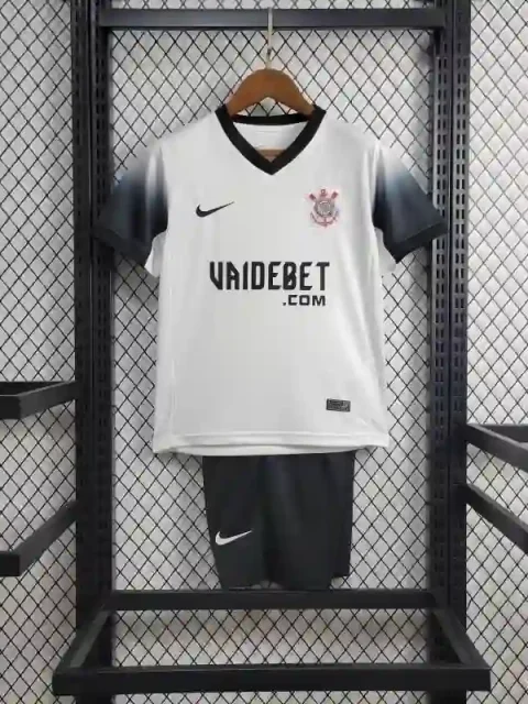 24/25 Kids Corinthians Soccer Jersey Home