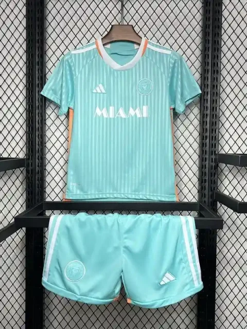 24/25 Kids Inter Miami Soccer Jersey Second Away