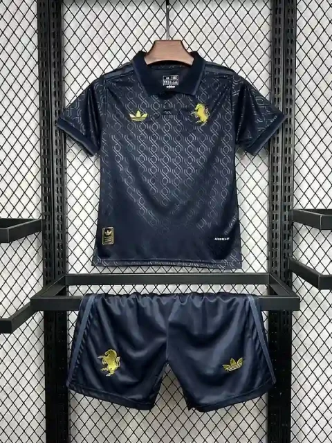 24/25 Kids Juventus Soccer Jersey Second Away