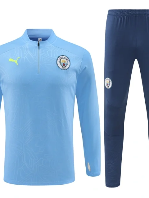 24/25 Manchester City Light Blue Steel Printed Track Jacket