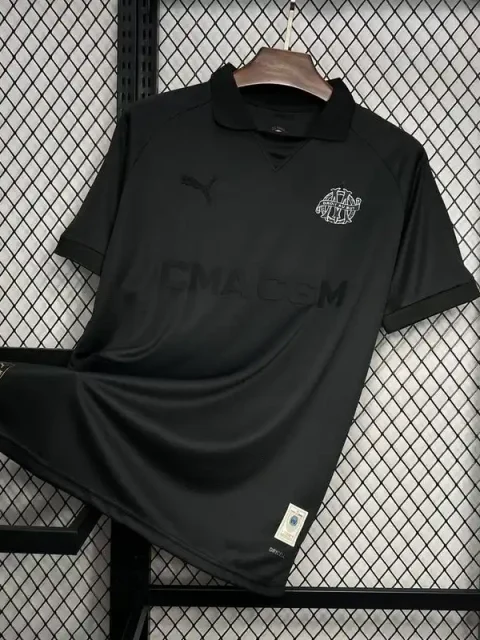 24/25 Marseille 125th Black Soccer Jersey