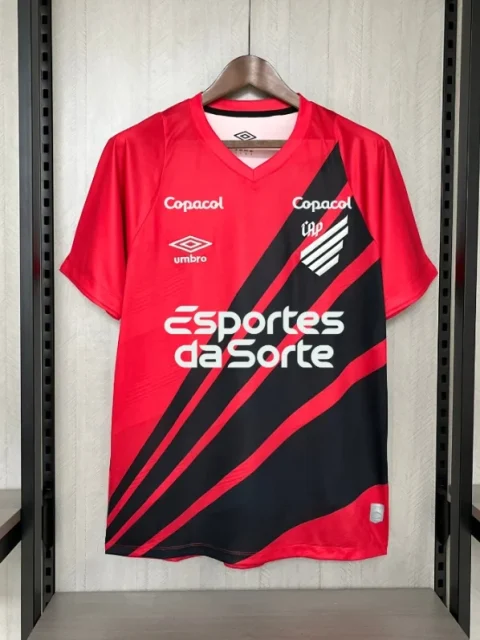 24/25 Athletico Paranaense Soccer Jersey Home (All sponsors)