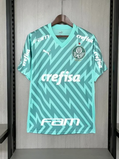 24/25 Palmeiras Goalkeeper Soccer Jersey + All sponsors