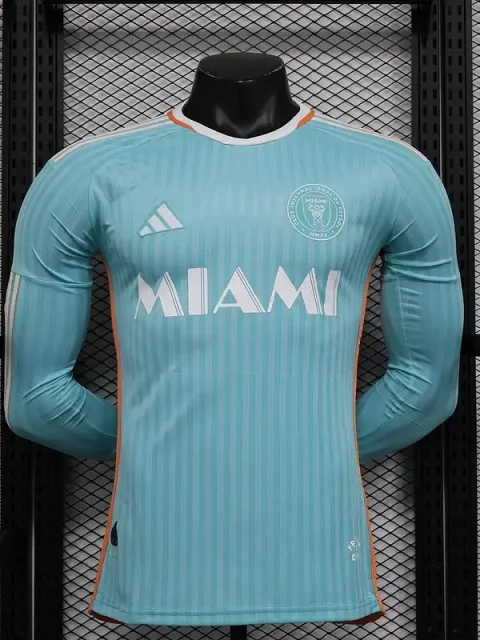 24/25 Player Inter Miami Long Sleeve Soccer Jersey Second Away