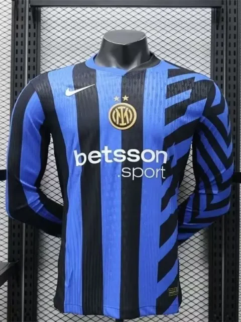 24/25 Player Inter Milan Long Sleeve Soccer Jersey Home