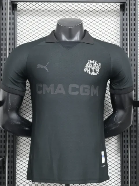 24/25 Player Marseille 125th Black Soccer Jersey