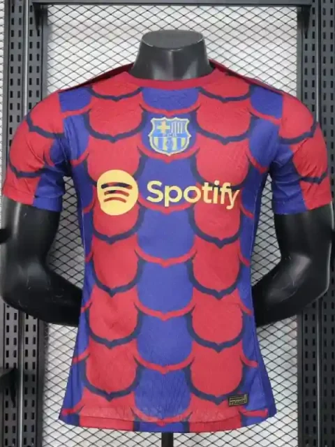 24/25 Player Version Barcelona Pre-Match Soccer Jersey
