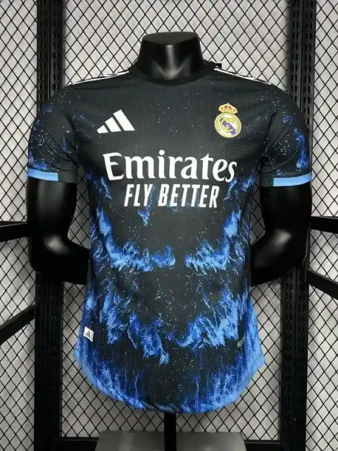 24/25 Player Version Real Madrid Ocean Blue Soccer Jersey