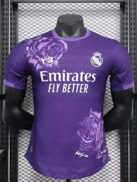 24/25 Player Version Real Madrid Purple Special Edition Soccer Jersey