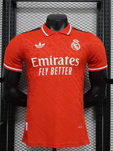 24/25 Player Version Real Madrid Red Special Edition Soccer Jersey