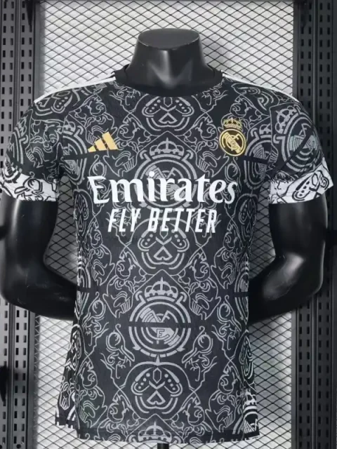 24/25 Player Version Real Madrid Special Edition Black Soccer Jersey