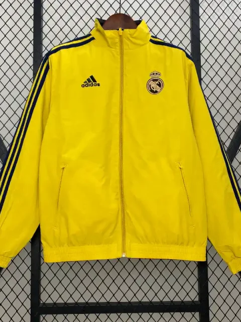 24/25 Real Madrid Windbreaker Red and Yellow