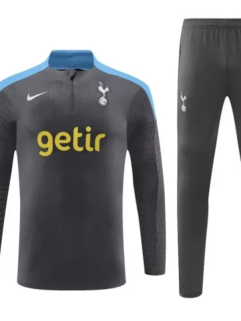 24/25 Tottenham Hotspur Black Long Sleeve Training Suit